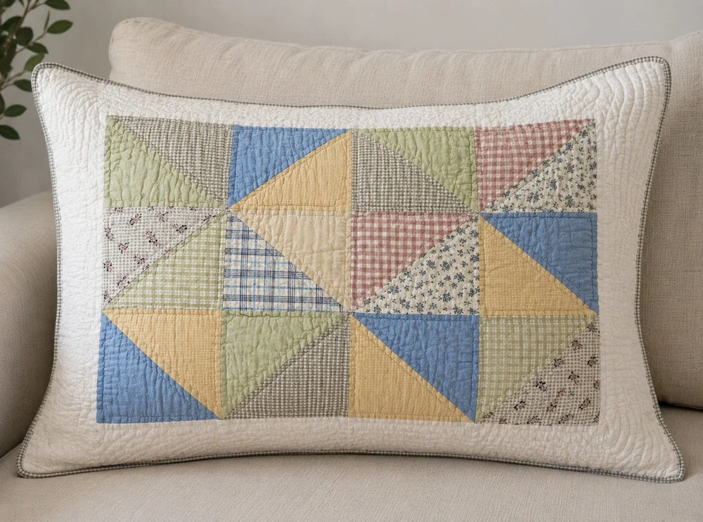 Pottery Barn Quilted Pillow Case Sham One Cotton Standard 26x20 - SHAM only